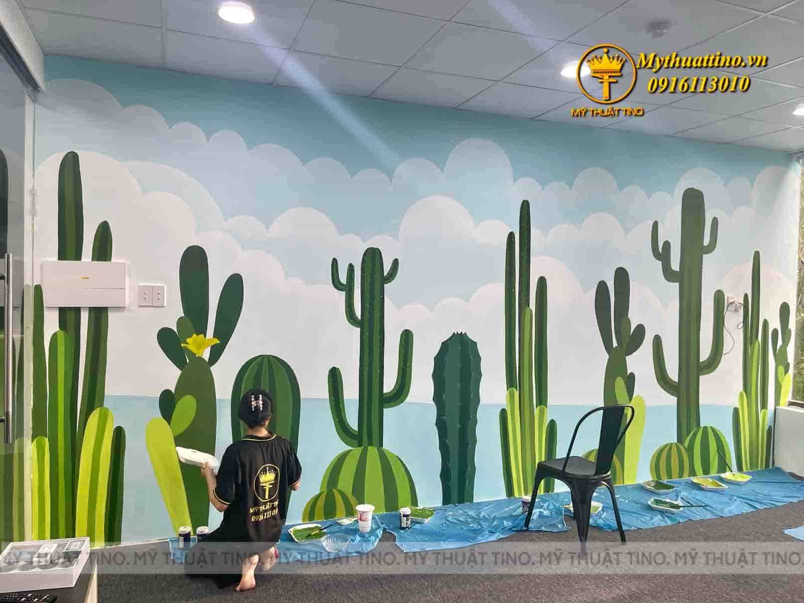 Vẽ tranh tường khu vui chơi trẻ em tại Huế