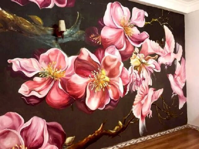 vẽ tranh tường cho spa